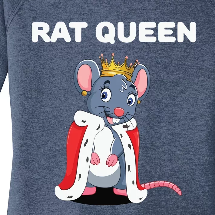 Rat Queen Girl Rat Women Rat Women's Perfect Tri Tunic Long Sleeve Shirt