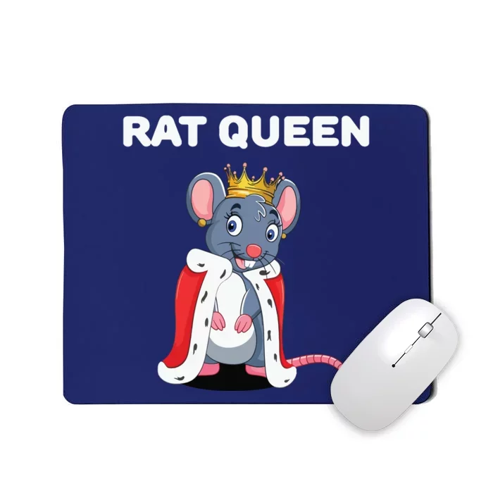 Rat Queen Girl Rat Women Rat Mousepad