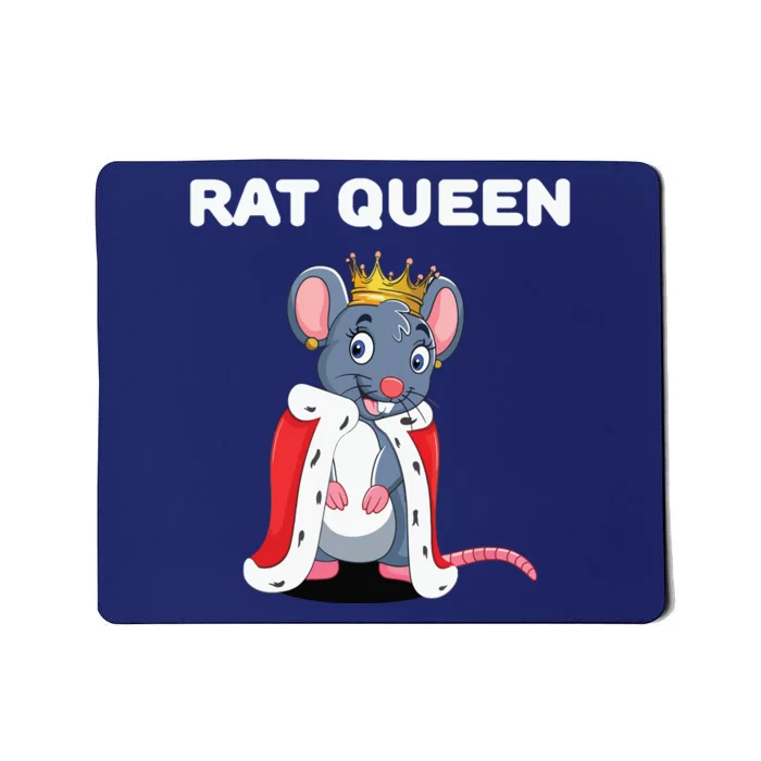 Rat Queen Girl Rat Women Rat Mousepad