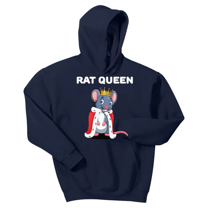 Rat Queen Girl Rat Women Rat Kids Hoodie