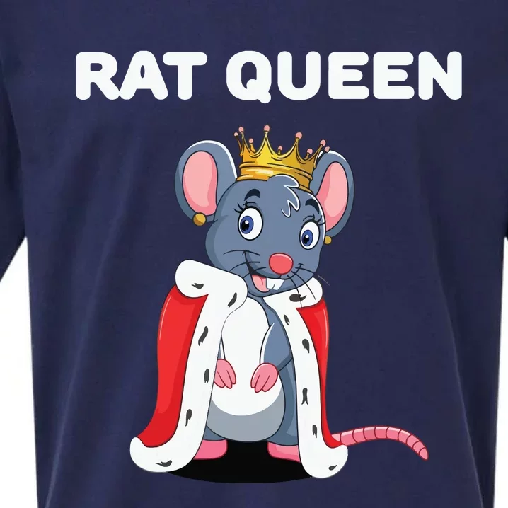 Rat Queen Girl Rat Women Rat Sueded Cloud Jersey T-Shirt