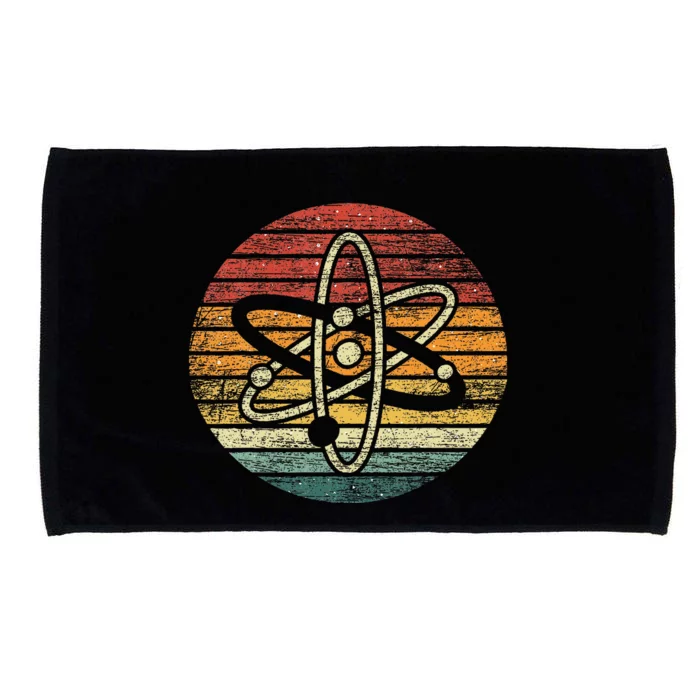 Retro Quantum Mechanics Atom Physics Microfiber Hand Towel