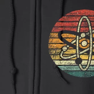 Retro Quantum Mechanics Atom Physics Full Zip Hoodie