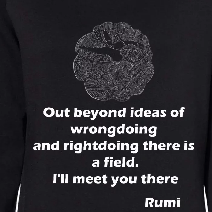 Rumi Quotes Poems Art Womens California Wash Sweatshirt