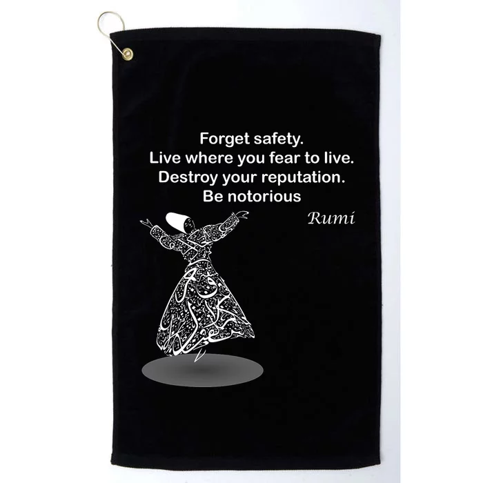 Rumi Quotes Poems Arts Platinum Collection Golf Towel