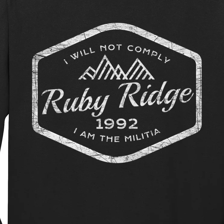 Ruby Ridge 1992. I Will Not Comply. Premium Long Sleeve Shirt