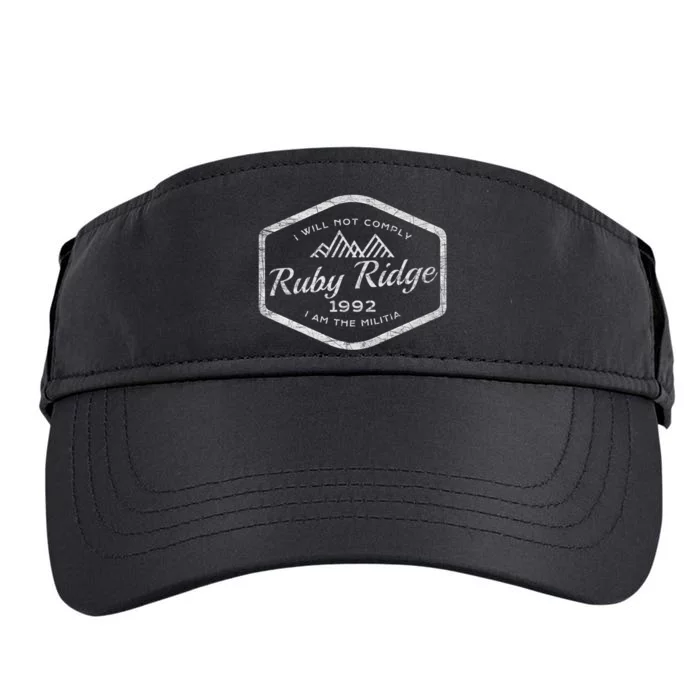 Ruby Ridge 1992. I Will Not Comply. Premium Adult Drive Performance Visor