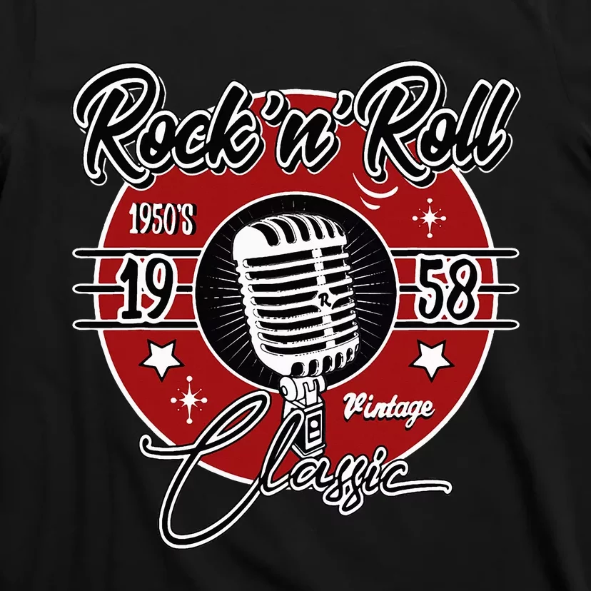 Retro Rockabilly 1950s Sock Hop Attire T-Shirt