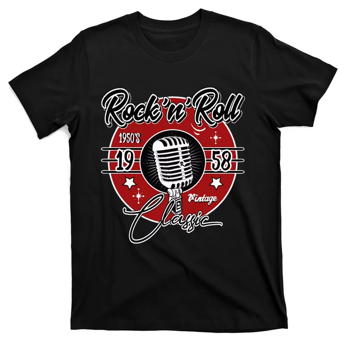 Retro Rockabilly 1950s Sock Hop Attire T-Shirt