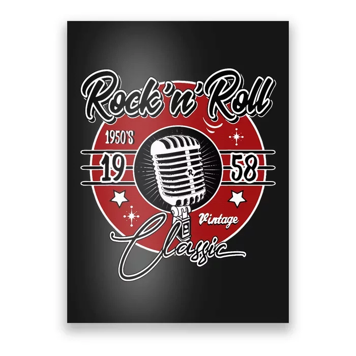 Retro Rockabilly 1950s Sock Hop Attire Poster