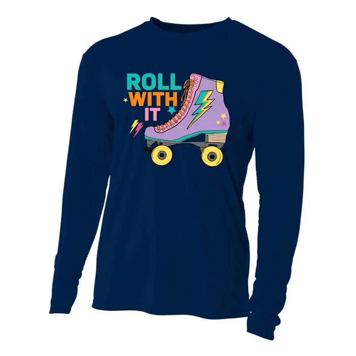 Retro Rollerskates 80S Derby Roller Skating For Teen Girl Cooling Performance Long Sleeve Crew