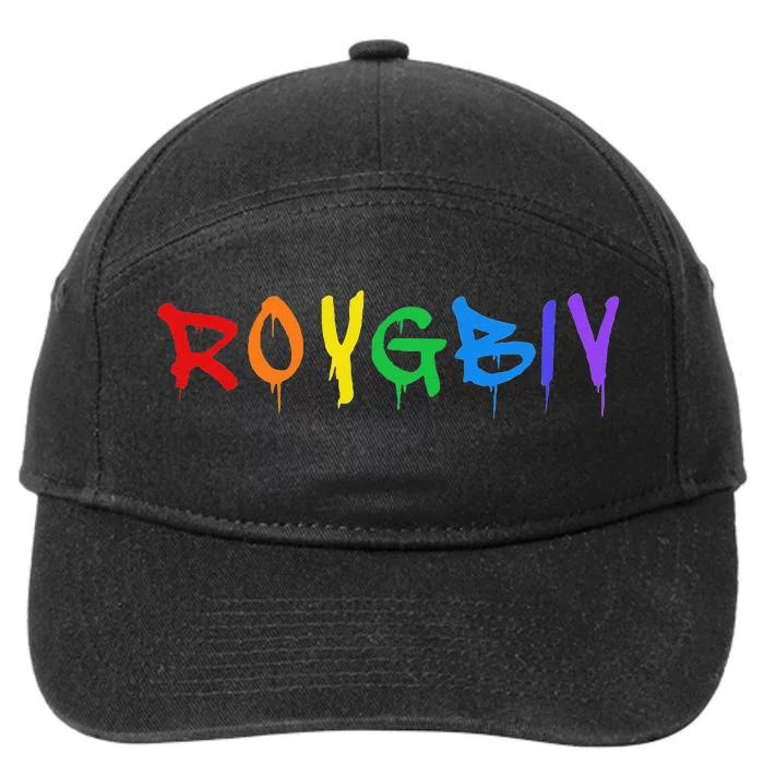 Roygbiv Rainbow Artist Art Student Teacher 7-Panel Snapback Hat