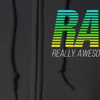 RAD Really Awesome Dad Happy Father's Day Full Zip Hoodie