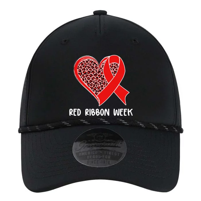 Red Ribbon Awareness Week Leopard Print Heart Performance The Dyno Cap