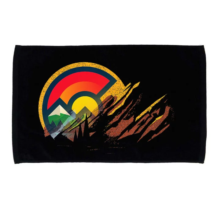 Red Rocks Amphitheater Colorado State Flag Microfiber Hand Towel