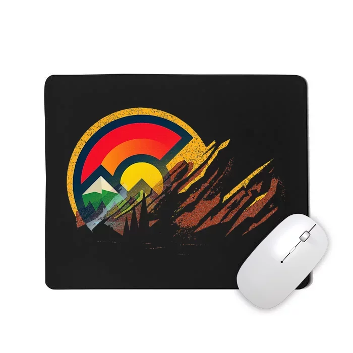 Red Rocks Amphitheater Colorado State Flag Mousepad