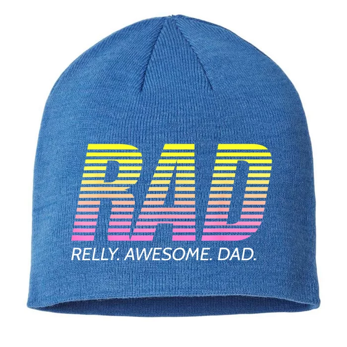 RAD Really Awesome Dad Father's Day 8 1/2in Sustainable Knit Beanie