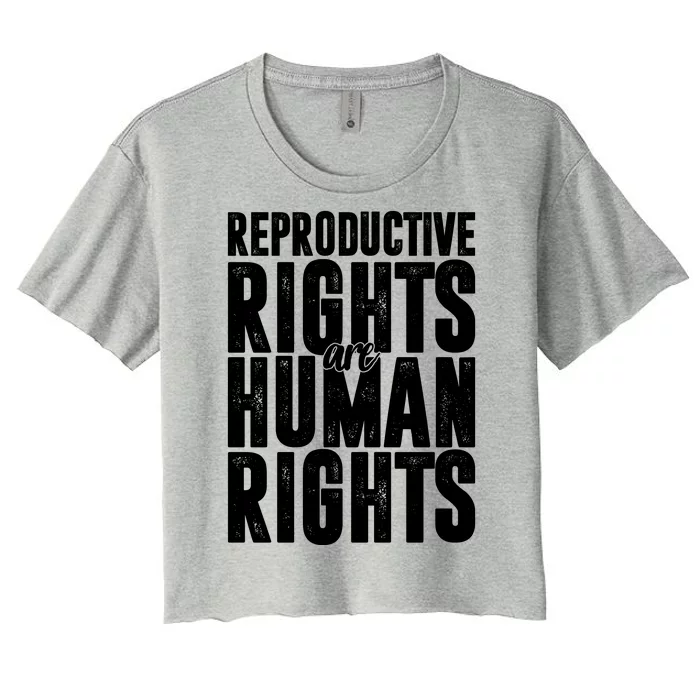 Reproductive Rights Are Human Rights Pro Choice Women's Crop Top Tee