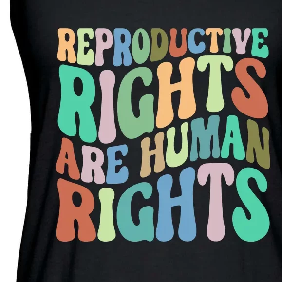 Reproductive Rights Are Human Rights Feminist Pro Choice Ladies Essential Flowy Tank