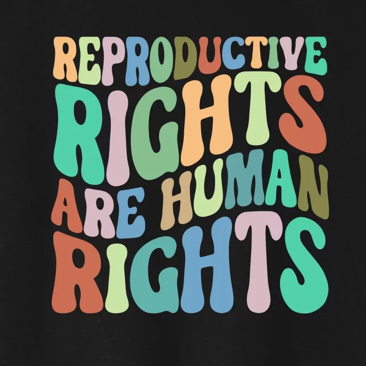 Reproductive Rights Are Human Rights Feminist Pro Choice Women's Crop Top Tee