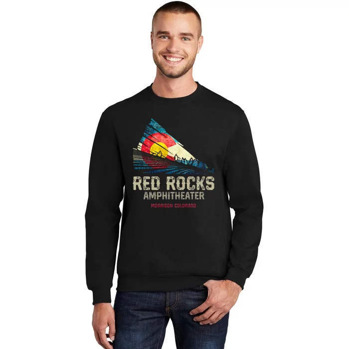 Red Rocks Amphitheater Colorado C State Flag Tall Sweatshirt