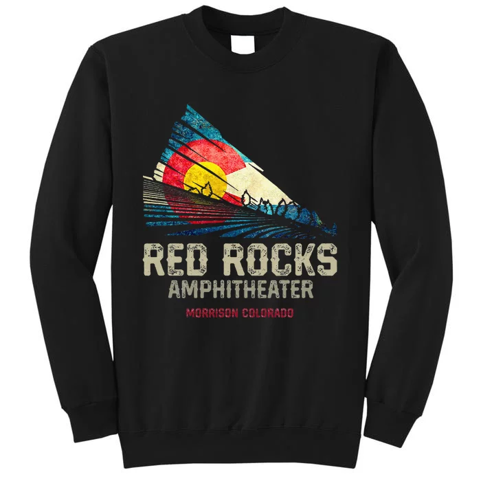 Red Rocks Amphitheater Colorado C State Flag Tall Sweatshirt