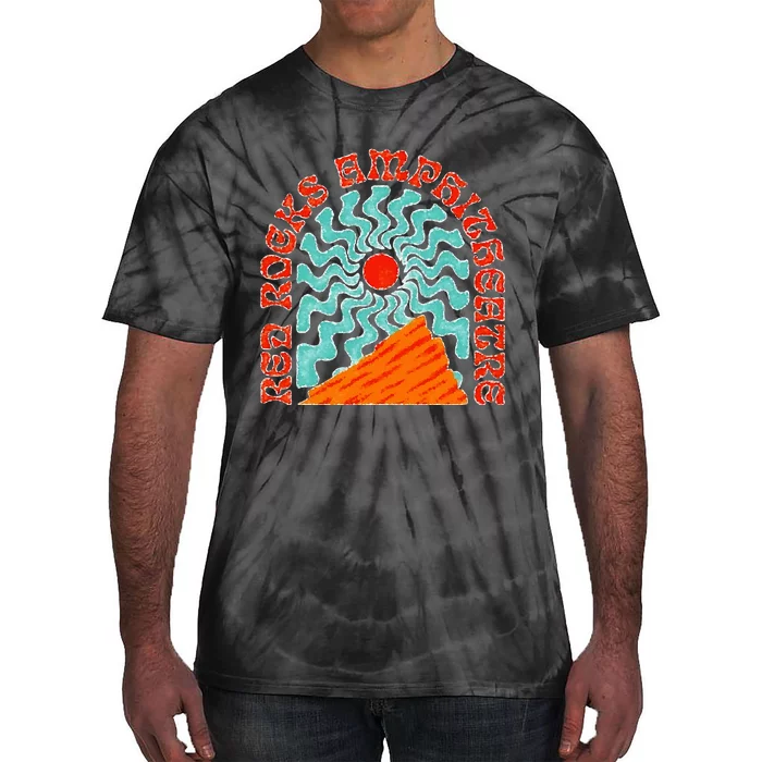 Red Rocks Amphitheater Colorado Hippie Poster Tie-Dye T-Shirt