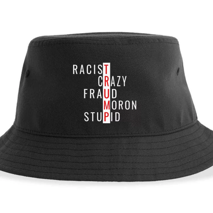 Racistcrazyfraudmoronstupidtrump Sustainable Bucket Hat