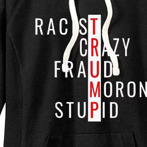 Racistcrazyfraudmoronstupidtrump Women's Fleece Hoodie