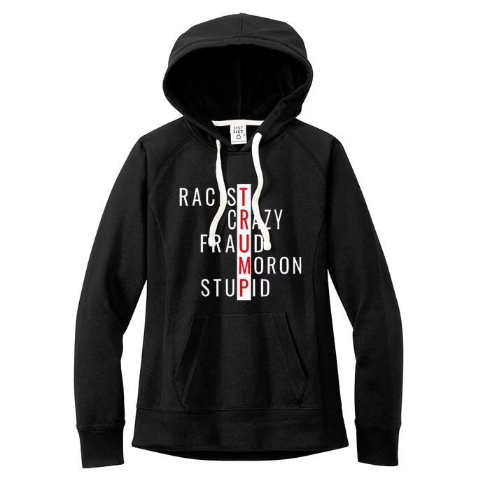 Racistcrazyfraudmoronstupidtrump Women's Fleece Hoodie