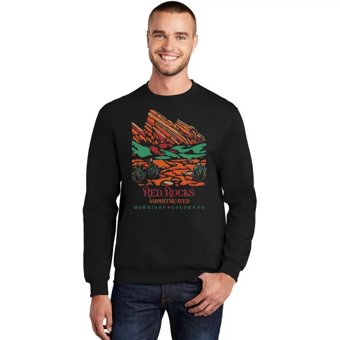 Red Rocks Amphitheater Morrison Colorado Poster Art Tall Sweatshirt