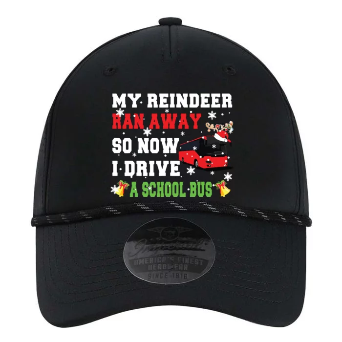 Reindeer Ran Away Now I Drive A School Bus Xmas Santa Driver Performance The Dyno Cap