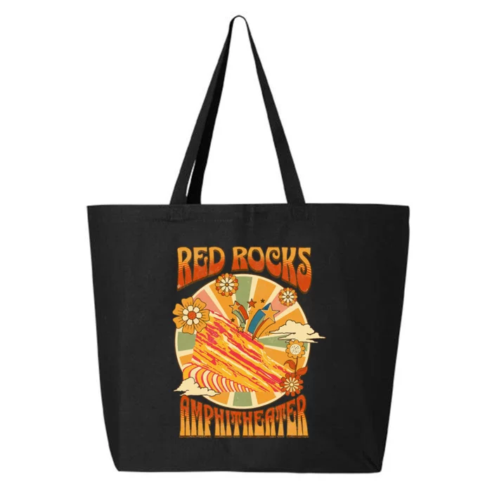 Red Rocks Amphitheater Colorado Hippie Poster 25L Jumbo Tote