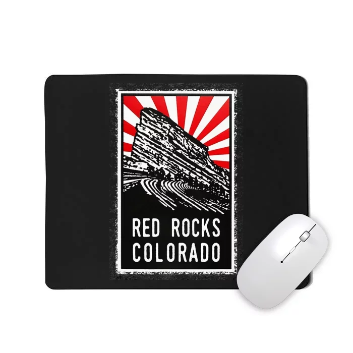 Red Rocks Amphitheater Colorado Poster Mousepad