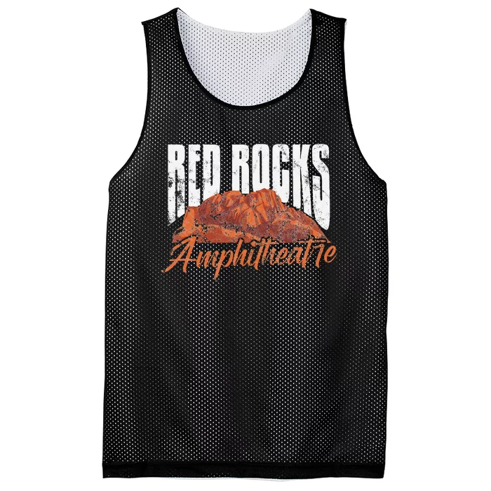 Red Rocks Amphitheatre Morrison Colorado Concerts Distressed Mesh Reversible Basketball Jersey Tank