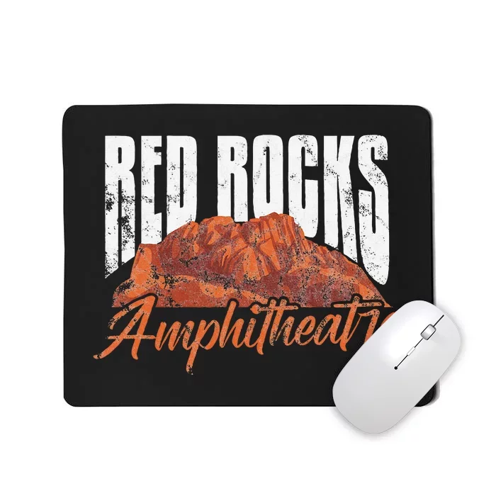 Red Rocks Amphitheatre Morrison Colorado Concerts Distressed Mousepad