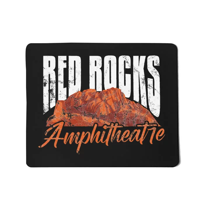 Red Rocks Amphitheatre Morrison Colorado Concerts Distressed Mousepad