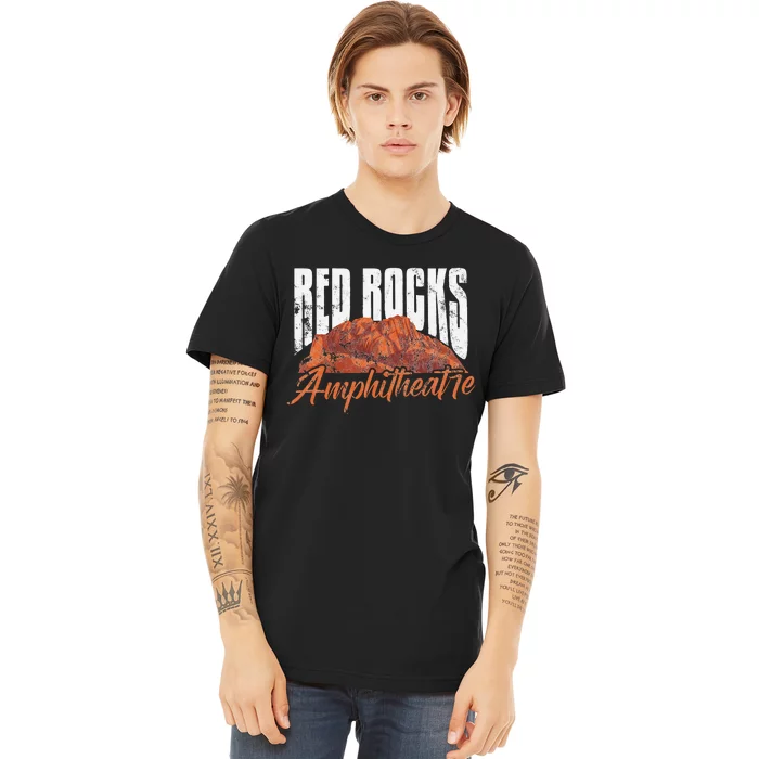 Red Rocks Amphitheatre Morrison Colorado Concerts Distressed Premium T-Shirt