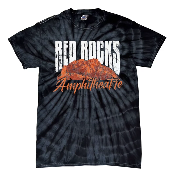 Red Rocks Amphitheatre Morrison Colorado Concerts Distressed Tie-Dye T-Shirt