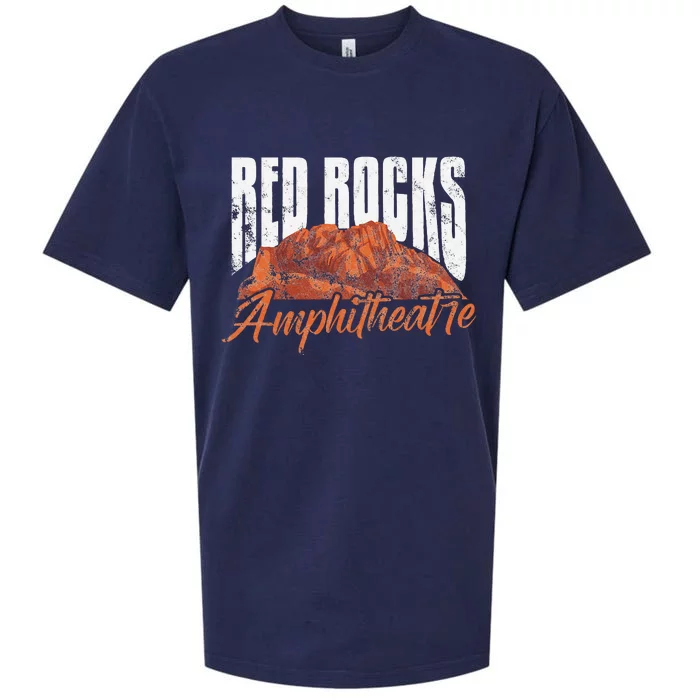 Red Rocks Amphitheatre Morrison Colorado Concerts Distressed Sueded Cloud Jersey T-Shirt