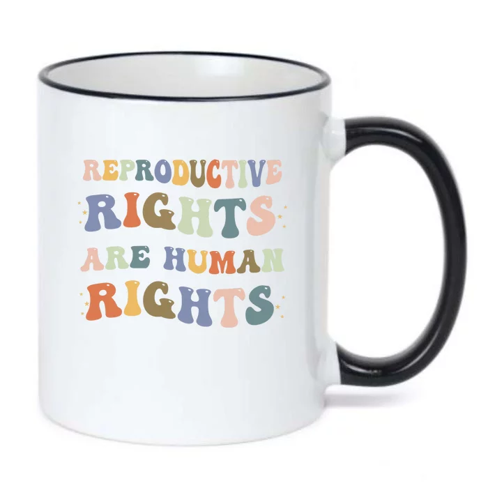 Reproductive Rights Are Human Rights Pro Choice Feminist Black Color Changing Mug