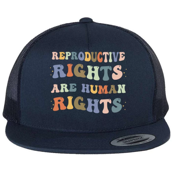 Reproductive Rights Are Human Rights Pro Choice Feminist Flat Bill Trucker Hat