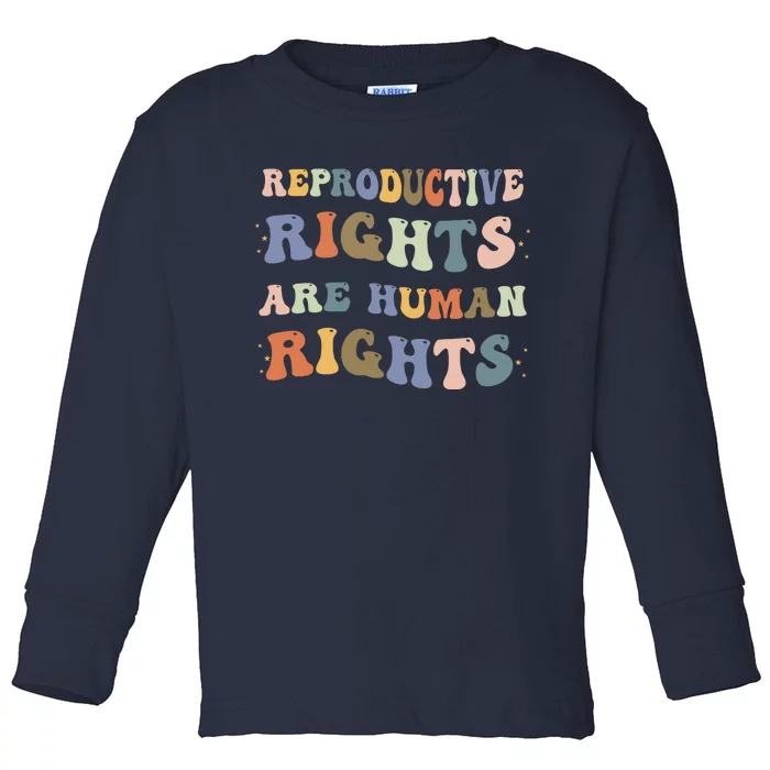 Reproductive Rights Are Human Rights Pro Choice Feminist Toddler Long Sleeve Shirt