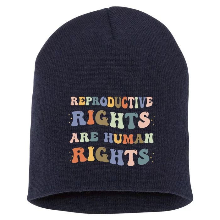 Reproductive Rights Are Human Rights Pro Choice Feminist Short Acrylic Beanie