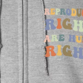 Reproductive Rights Are Human Rights Pro Choice Feminist Full Zip Hoodie