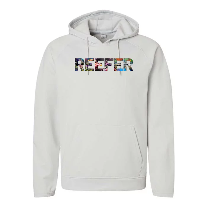 Reefer Reef Aquarium Coral Fish Tank Aquarist Performance Fleece Hoodie