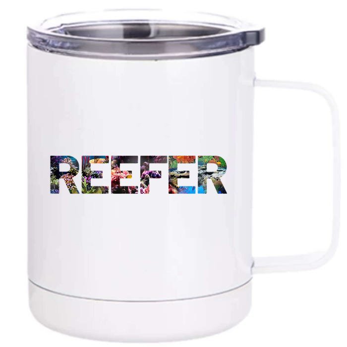 Reefer Reef Aquarium Coral Fish Tank Aquarist Front & Back 12oz Stainless Steel Tumbler Cup