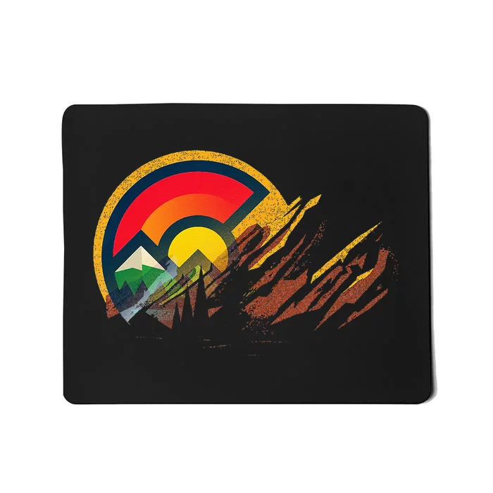 Red Rocks Amphitheater Colorado State Flag Mousepad