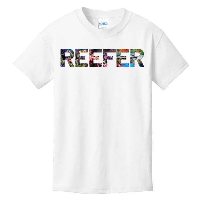 Reefer Reef Aquarium Coral Fish Tank Aquarist Kids T-Shirt