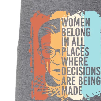 Rbg Ruth Bader Ginsburg Feminist Political Gift Doggie 3-End Fleece Hoodie